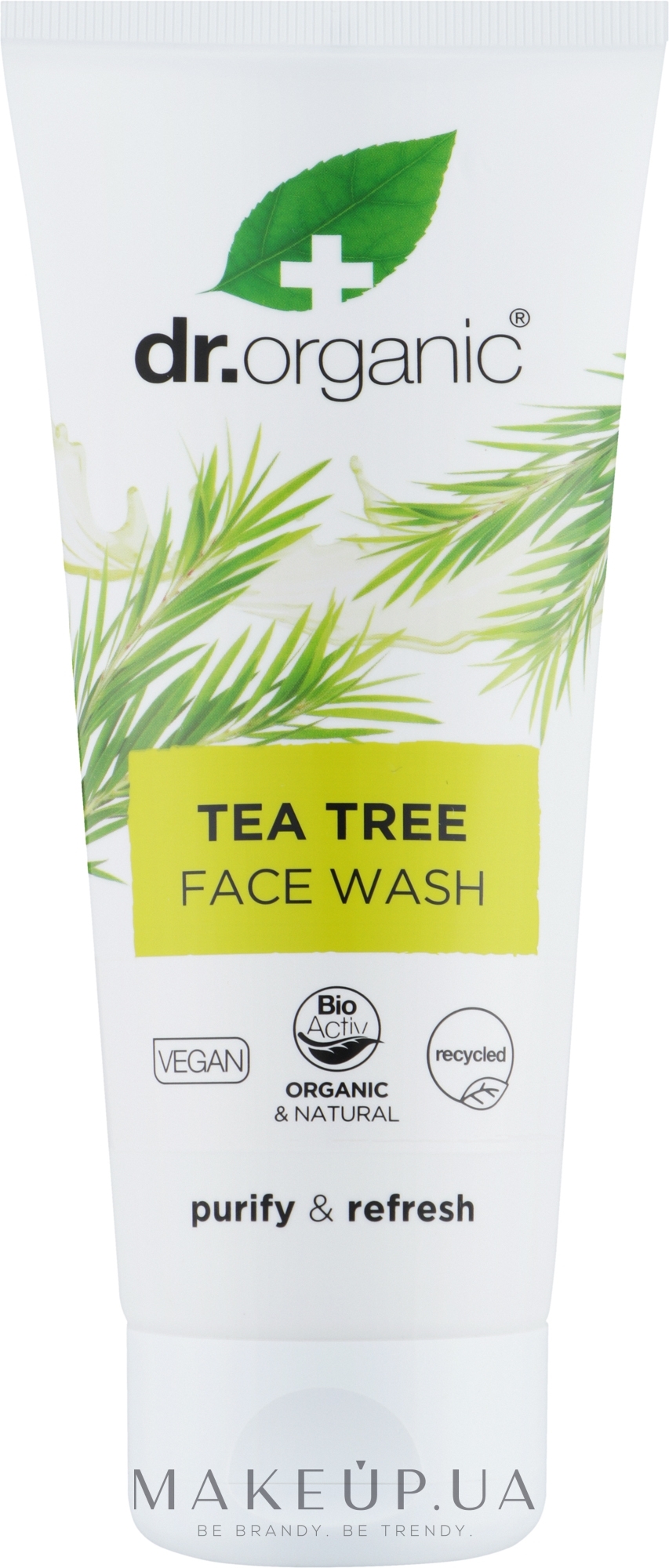 Гель очищувальний для обличчя з екстрактом чайного дерева - Dr. Organic Tea Tree Face Wash — фото 200ml