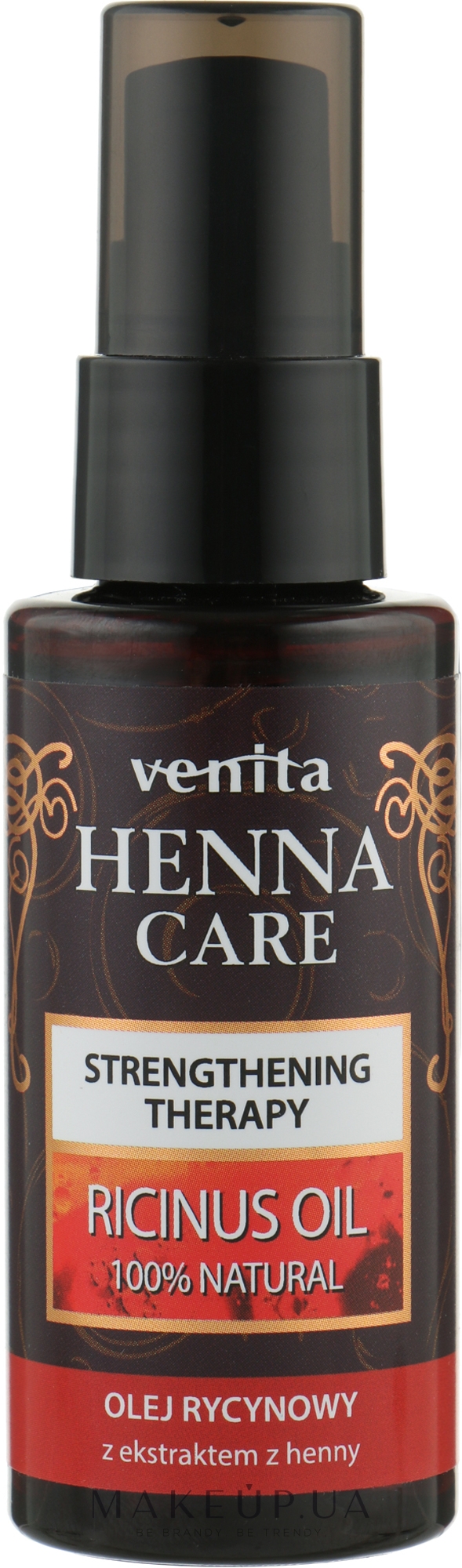 Касторовое масло для волос, тела и ногтей - Venita Henna Care Ricinus Oil — фото 50ml