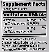 Пищевая добавка "Витамин D3", 110 табл. - 21th Century Vitamin D3 — фото N3