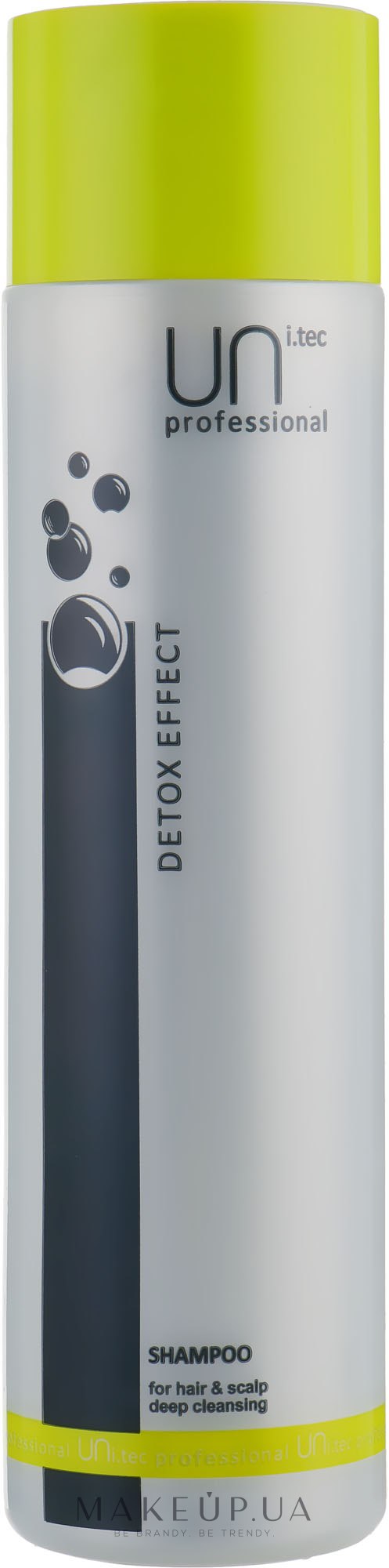 Шампунь для очищення волосся і шкіри голови - UNi.tec Professional Detox Effect Shampoo — фото 250ml