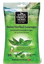 Льодяники трав'яні "20 альпійських трав, евкаліпт і ментол" - Swiss Energy 20 Alpine Herbs Eucalyptus & Menthol — фото N1