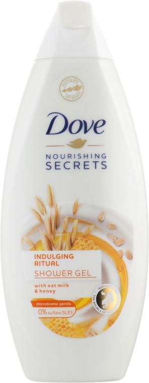 Крем-гель для душу "Вівсянка і мед" - Dove  Nourishing Secrets Indulging Ritual — фото N1