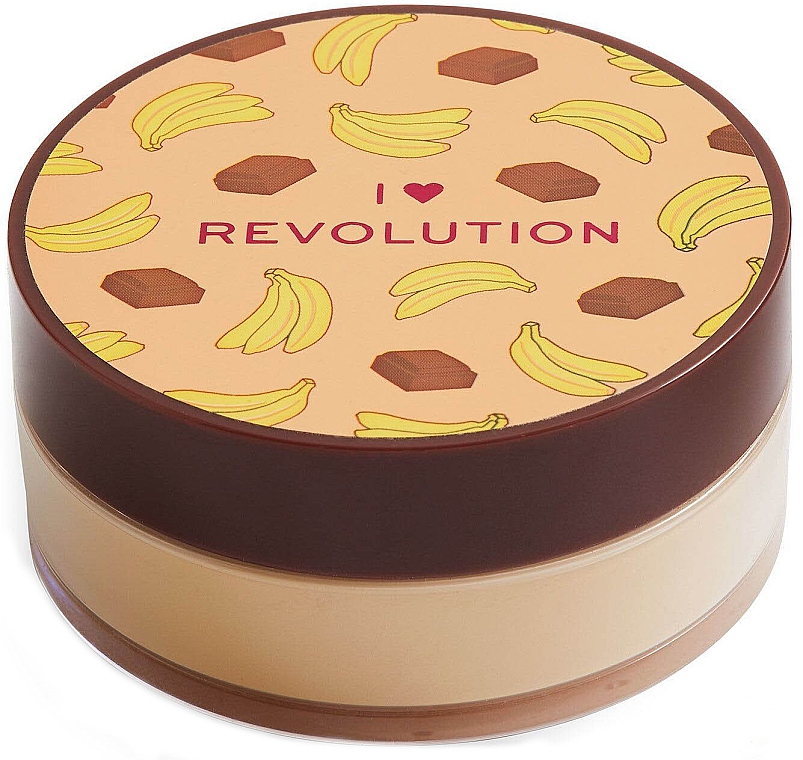 Розсипна пудра для обличчя, шоколадно-бананова - I Heart Revolution Loose Baking Powder Chocolate Banana