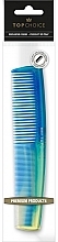 Духи, Парфюмерия, косметика Расческа для волос "Rainbow", 60557, голубая - Top Choice Hair Comb