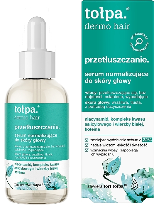 Сыворотка нормализующая для кожи головы - Tolpa Dermo Hair Normalizing Serum For The Scalp — фото N1