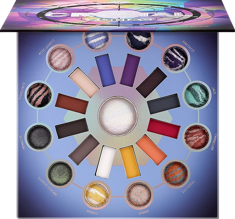 Палетка для макияжа - BH Cosmetics Crystal Zodiac 25 Color Eyeshadow & Highlighter Palette — фото N1