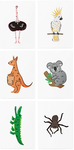 Временные тату - TATTon.me Australian Animal AR Set — фото N2