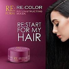 Реконструювальна маска для відновлення фарбованого волосся "Збереження кольору" - Re:form Re:color Reconstructing Mask — фото N8