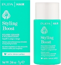 Пудра для фіксації та об'єму волосся - Pupa Styling Boost Fixing and Volumising Powder — фото N2