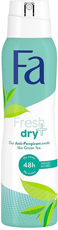 Дезодорант спрей "Зеленый чай" - Fa Fresh & Dry Deodorant — фото N1