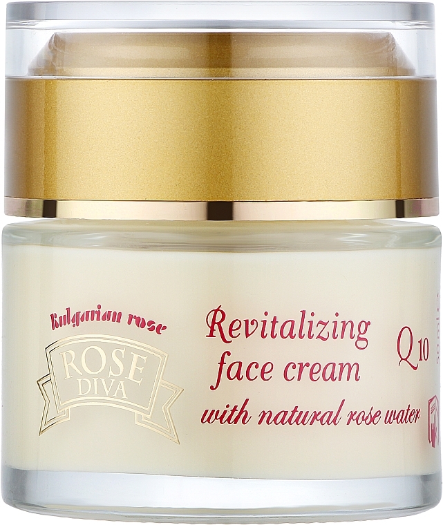 Восстанавливающий крем для лица - Bulgarian Rose Rose Diva Q10 Revitalizing Face Cream — фото N1