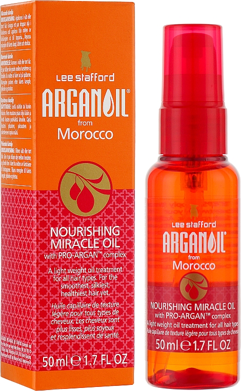 Живильна арганова олія для волосся - Lee Stafford Arganoil From Marocco Agran Oil Nourishing Miracle Oil — фото N2
