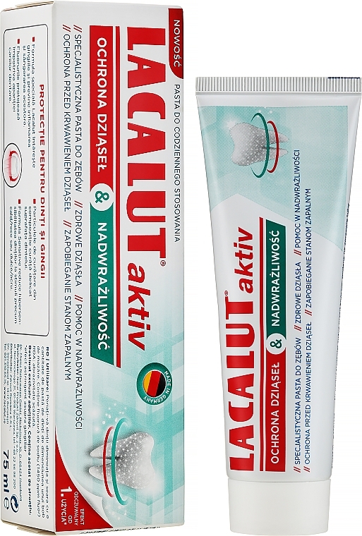 Зубна паста "Захист ясен і чутливість зубів" - Lacalut Activ — фото N4
