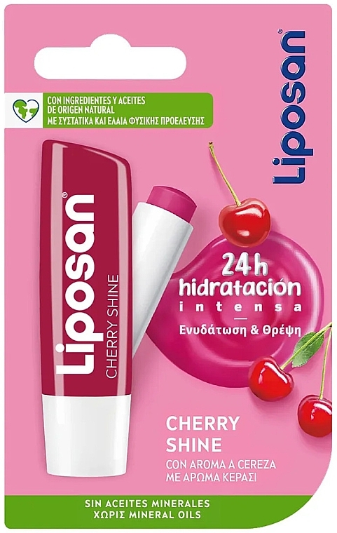 Бальзам для губ "Вишня" - Liposan Cherry Shine Lip Balm — фото N3