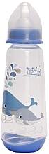 Парфумерія, косметика Пляшка для годування з силіконовою соскою, 250 мл, блакитна - Lindo LI 112