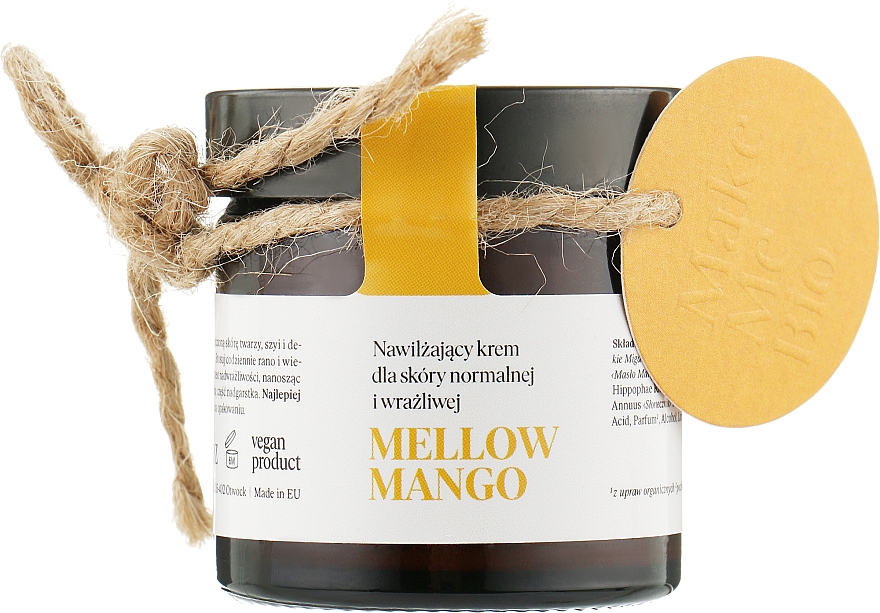Зволожувальний крем для нормальної і чутливої шкіри - Make Me Bio Mellow Mango Cream — фото N1