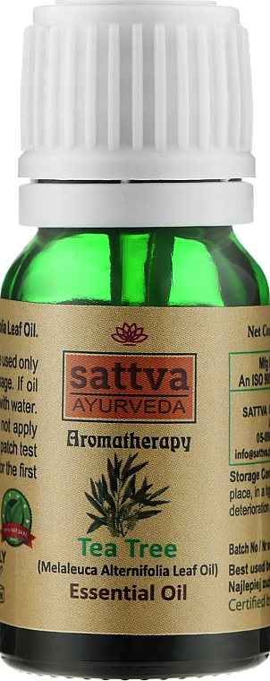 Эфирное масло "Чайное дерево" - Sattva Ayurveda Tea Tree Essential Oil — фото N1