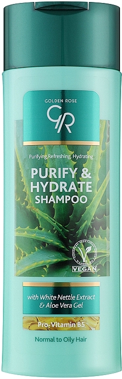 Шампунь для нормального й жирного волосся - Golden Rose Purify & Hydrate Shampoo — фото N1