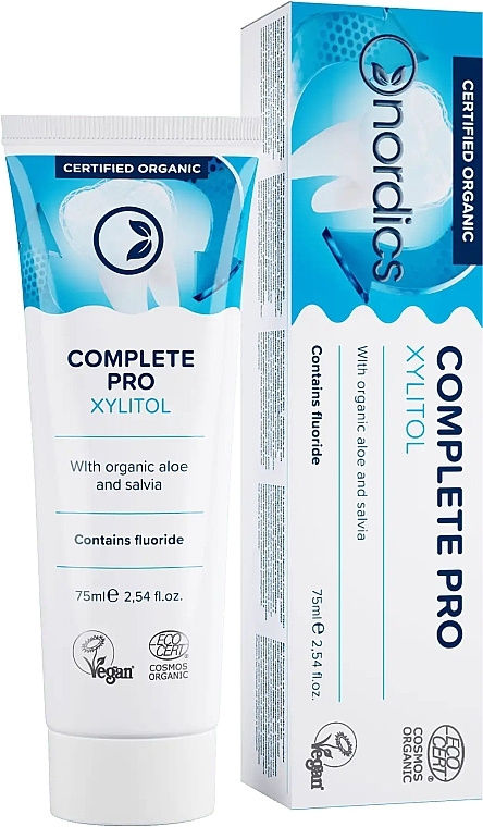 Зубна паста - Nordics Complete Pro Organic Toothpaste — фото N1