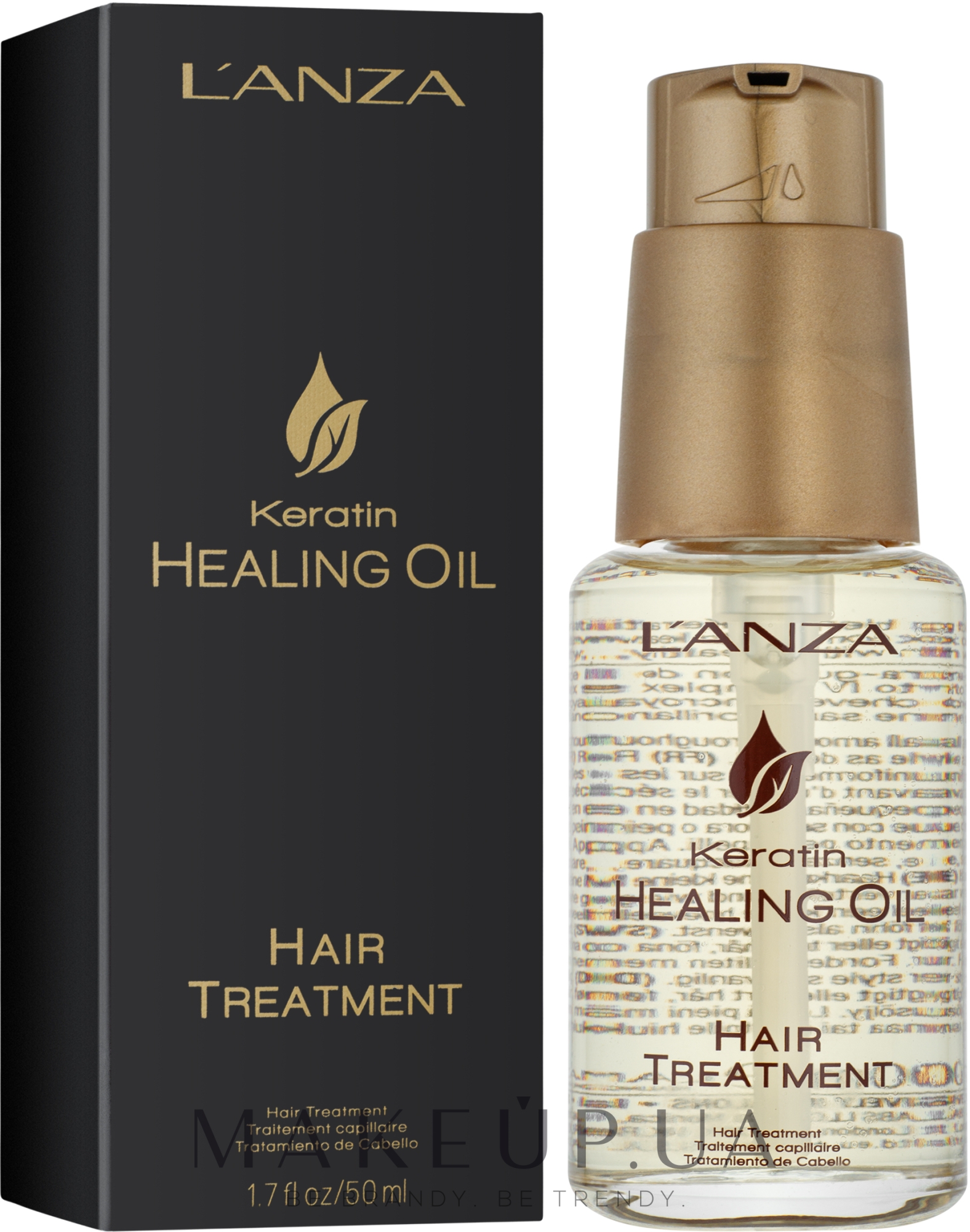 Кератиновый эликсир для волос - L'Anza Keratin Healing Oil Hair Treatment — фото 50ml