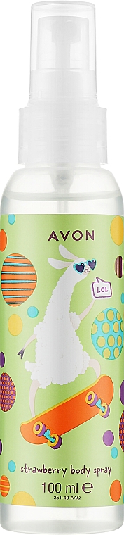 Детский парфюмированный спрей для тела - Avon Kids Funny Lama Strawberry Body Spray — фото N1