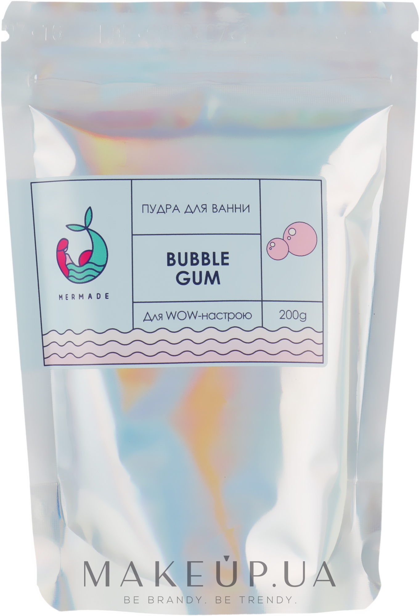 Пудра для ванны - Mermade Bubble Gum  — фото 200g