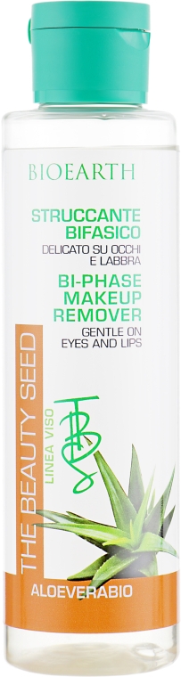 Двухфазное средство для снятия макияжа с глаз и губ - Bioearth The Beauty Seed Bi-Phase Make Up Remover — фото N2