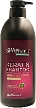 Шампунь для волосся з кератином, збагачений екстрактом ієрихонської троянди - Spa Pharma Keratin Shampoo Enriched With Rose Of Jerycho — фото N1