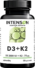 Духи, Парфюмерия, косметика Пищевая добавка "Витамин D3 + К2" - Intenson D3 + K2