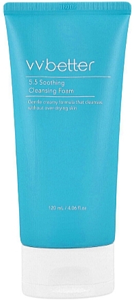 Очищающая пенка для чувствительной кожи лица - Vvbetter 5.5 Soothing Cleansing Foam — фото N1