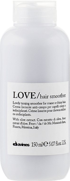 Розгладжуючий завиток, крем для волосся - Davines Love Lovely Taming Smoother Cream — фото N1