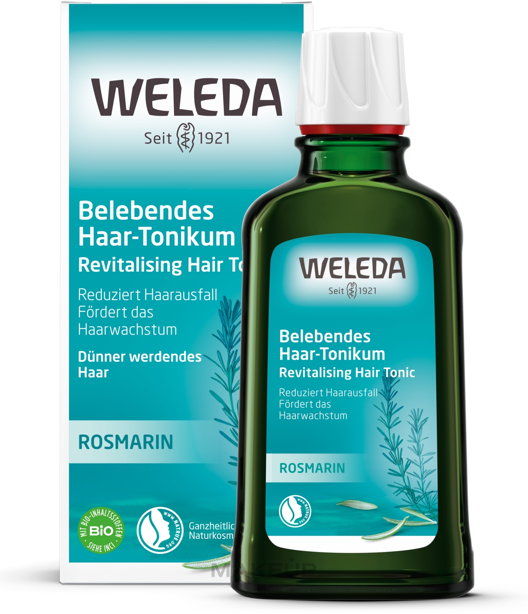 Тоник-стимулятор при потере волос с экстрактом розмарина - Weleda Revitalising Hair Tonic With Rosemary — фото 100ml