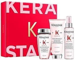 Парфумерія, косметика Набір - Kerastase Genesis Light Gift Set (shm/250ml + fondant/200ml + fluid/150ml)