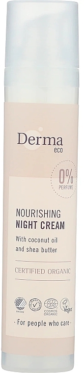 Нічний живильний крем для обличчя - Derma Eco Nourishing Night Cream — фото N1