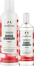 Набор - The Body Shop Berries & Bliss Blissful Strawberry Treats (sh/gel/60ml + b/spray/100ml) — фото N2
