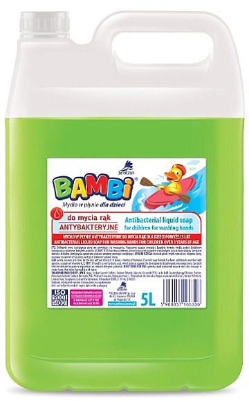 Жидкое мыло для детей антибактериальное - Pollena Savona Bambi Antibacterial Liquid Soap — фото N2