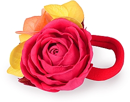 Резинка для волосся ручної роботи "Осіння троянда" - Katya Snezhkova — фото N2