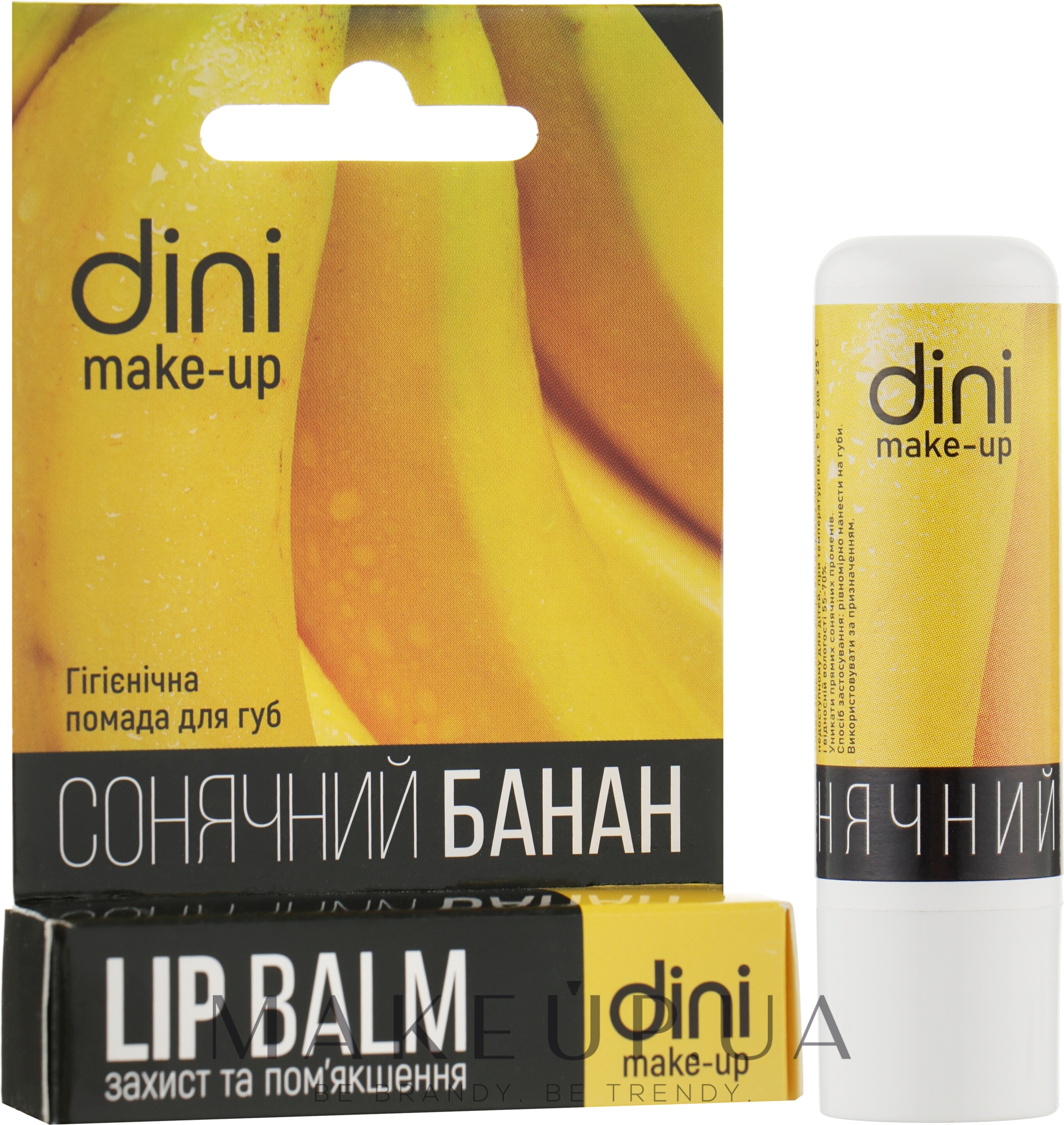 Гигиеническая помада для губ "Солнечный банан" - Dini Lip Balm — фото 4.5g