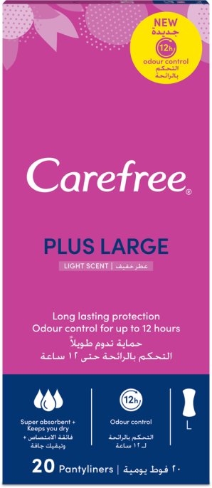 Ежедневные прокладки - Carefree Plus Large Light Scent — фото N1