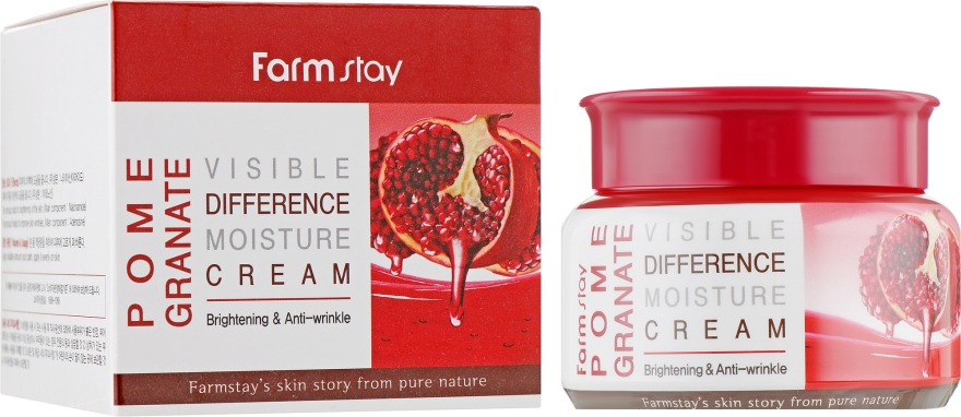 Освітлювальний крем з екстрактом граната - Farmstay Pomegranate Visible Difference Moisture Cream