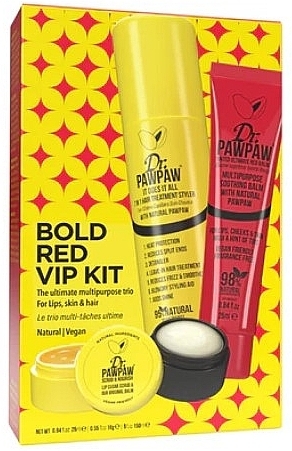 Набір - Dr. Pawpaw Bold VIP Kit (l/balm/25ml+h/spray/150ml+l/scrub/16g) — фото N1