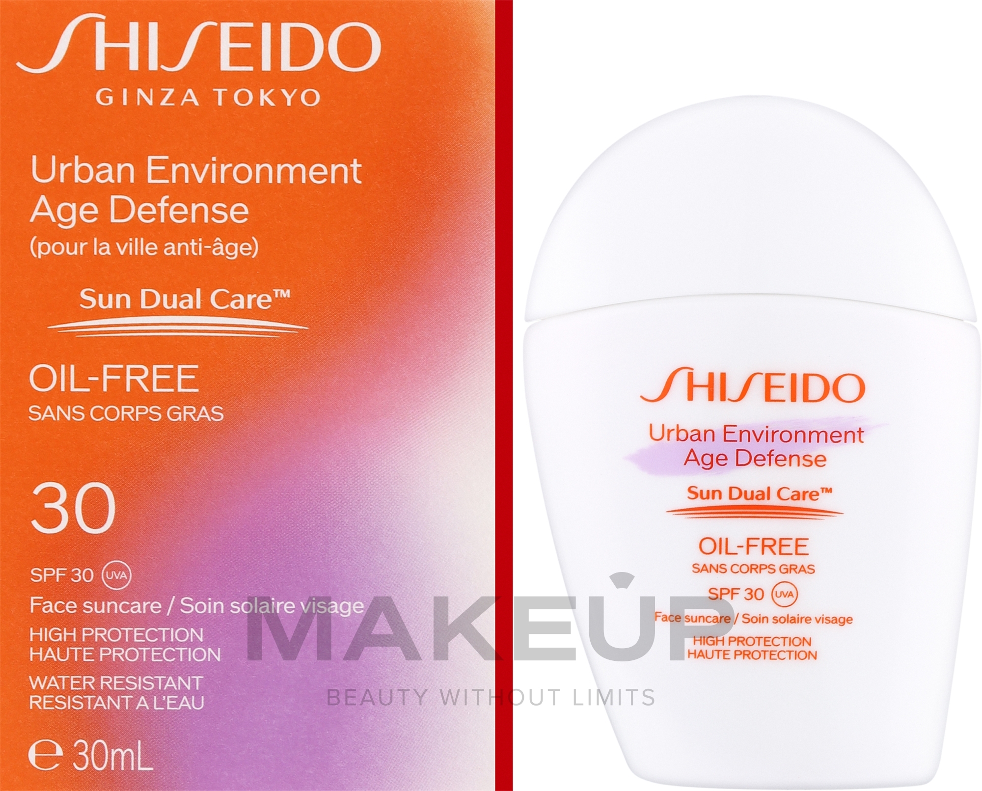 Сонцезахисний крем для обличчя - Shiseido Urban Environment Age Defense Sun Dual Care SPF 30 UVA — фото 30ml