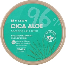 Парфумерія, косметика Заспокійливий гель-крем для обличчя й тіла з алое - Mizon Cica Aloe 96% Soothing Gel Cream
