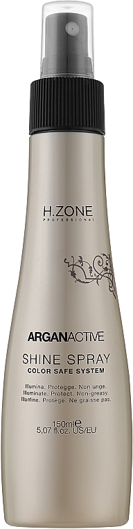 Спрей для волосся з аргановою олією - H.Zone Argan Active Shine Spray — фото N1