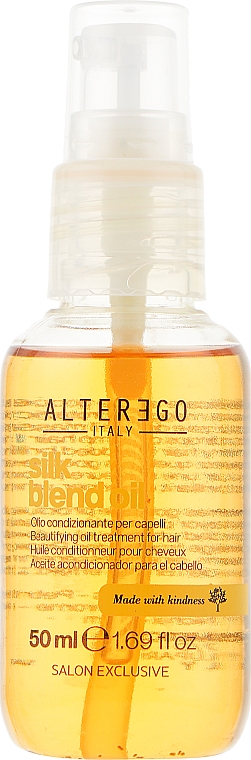 Олія для неслухняного і в'юнкого волосся - Alter Ego Silk Oil Blend Oil — фото N1