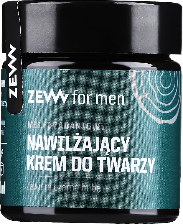 Багатофункціональний зволожувальний крем для обличчя для чоловіків - Zew For Men Face Cream (у скляній баночці) — фото N1