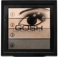 Духи, Парфюмерия, косметика Тени для век 4-цветные - Gosh Copenhagen Quattro Smokey Eyes Palette