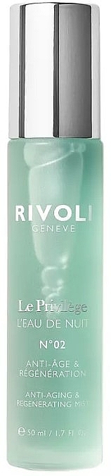 Антивозрастной и регенерирующий ночной мист - Rivoli Geneve Rivoli Le Privilege L'Eau de Nuit №02 Anti-Aging & Regenerating Mist — фото N1