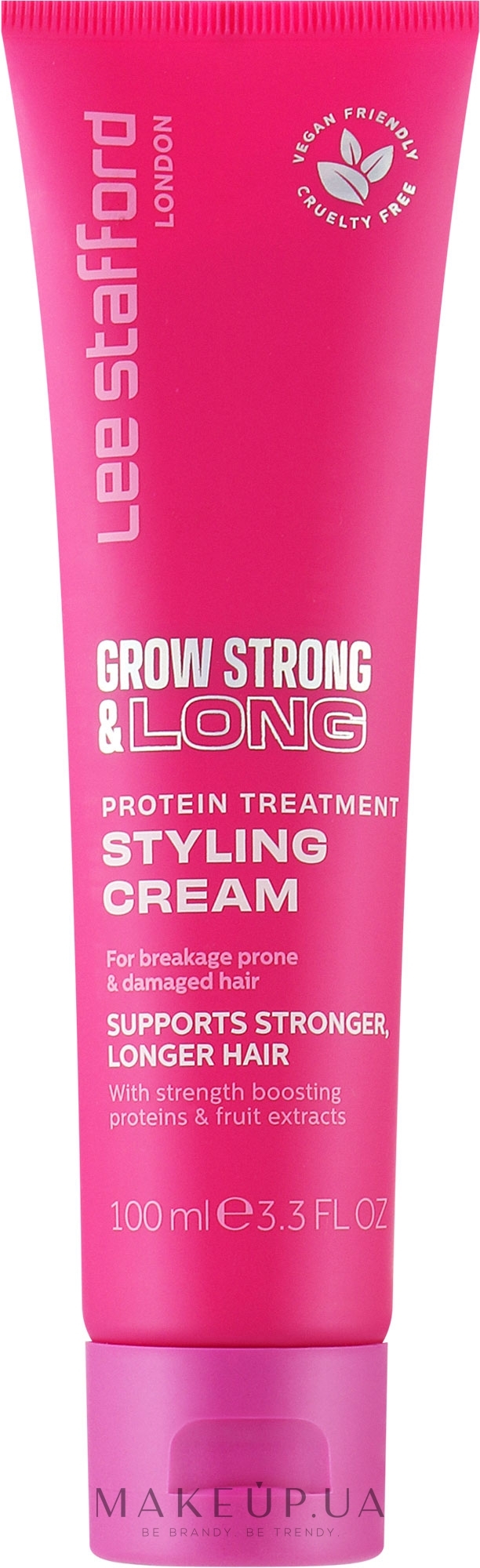 Протеїновий стайлінг-крем для волосся - Lee Stafford Grow Strong & Long Protein Treatment Styling Cream — фото 100ml