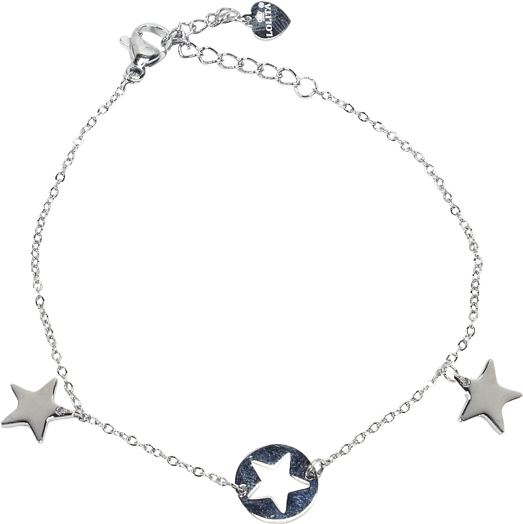 Браслет жіночий, три зірки, сріблястий - Lolita Accessories — фото N1